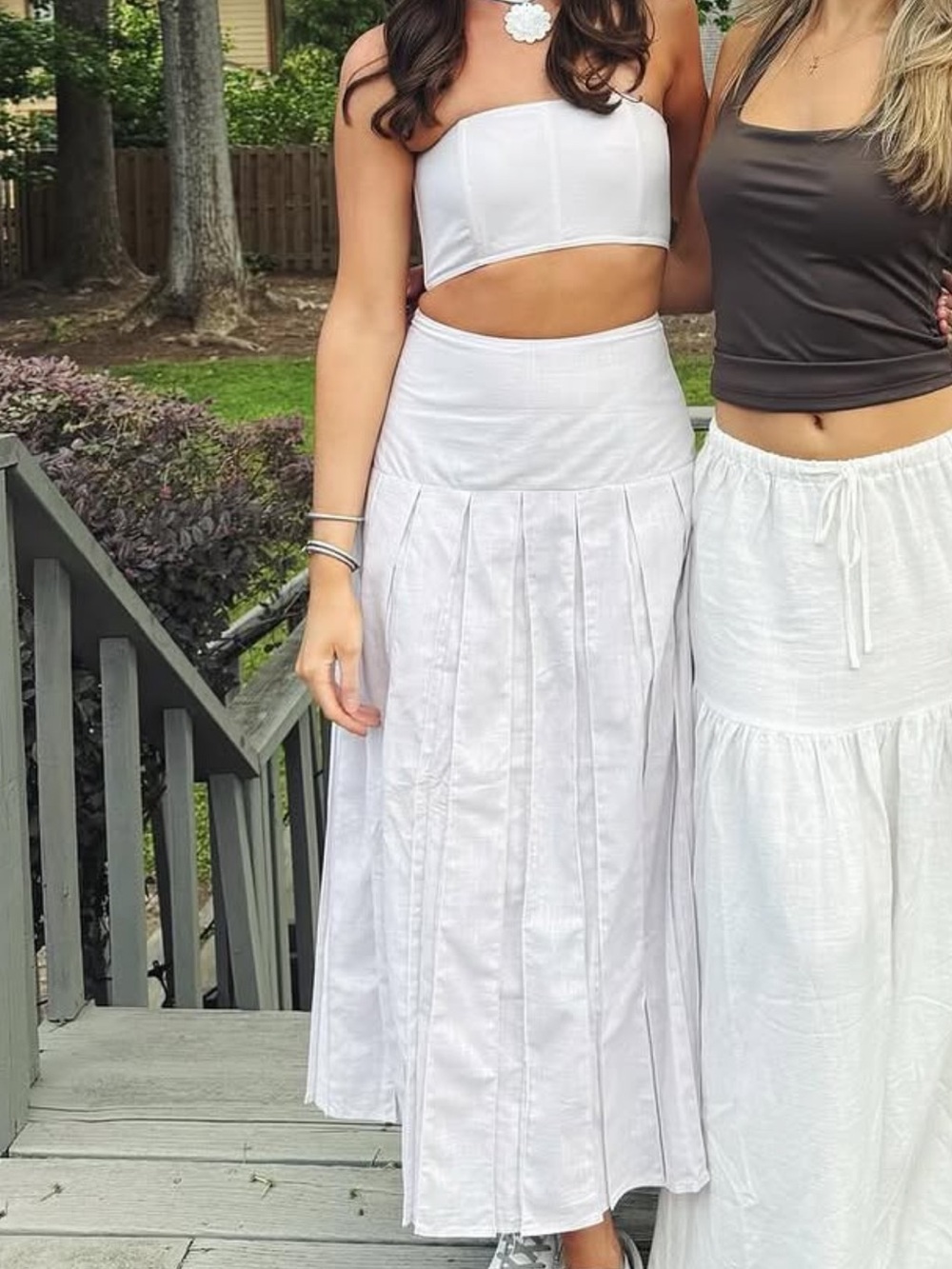 Sabo Skirt purple bandeau set